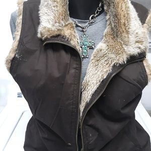 Brown  vest size medium